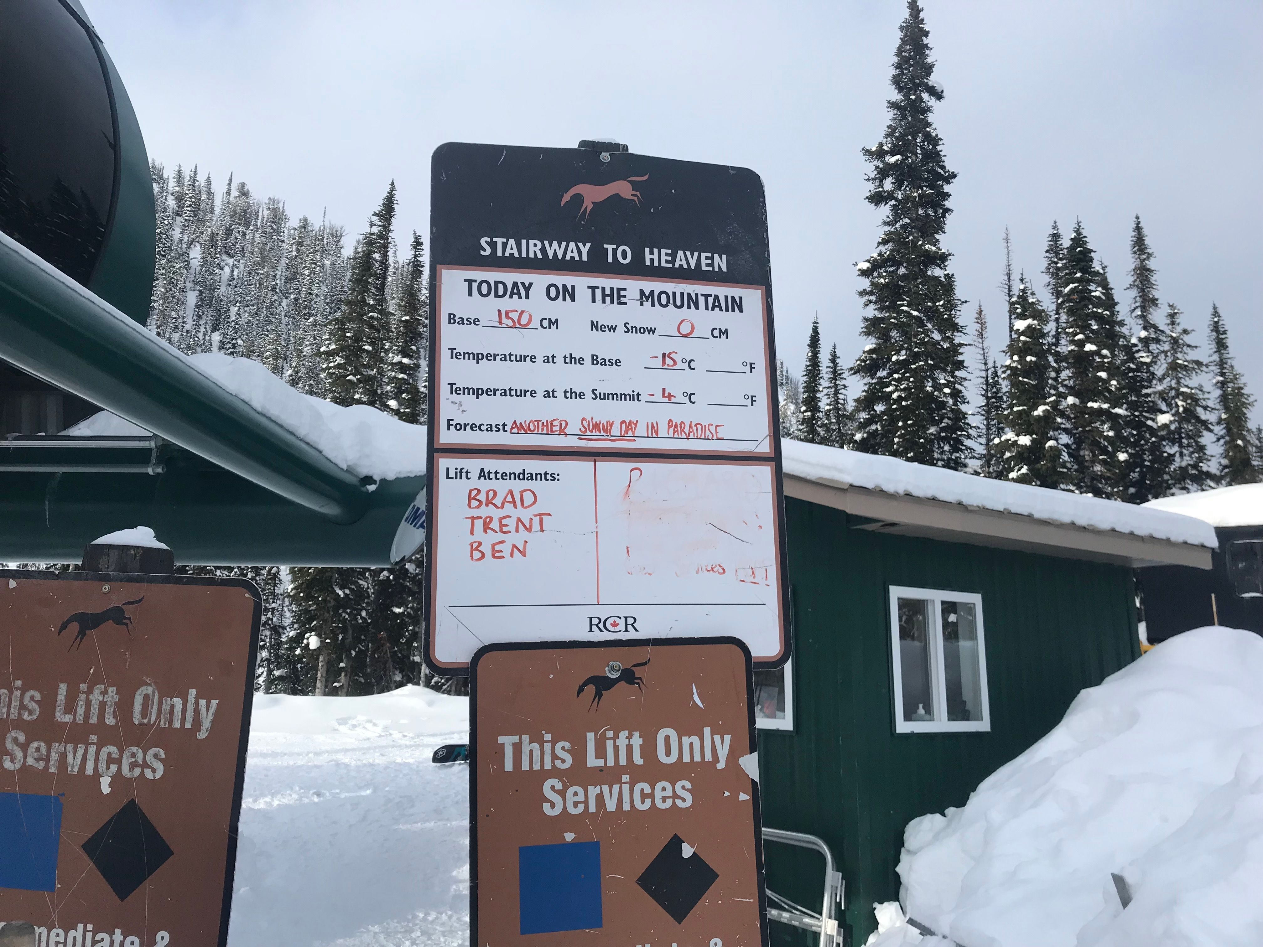 Another snowy day in paradise