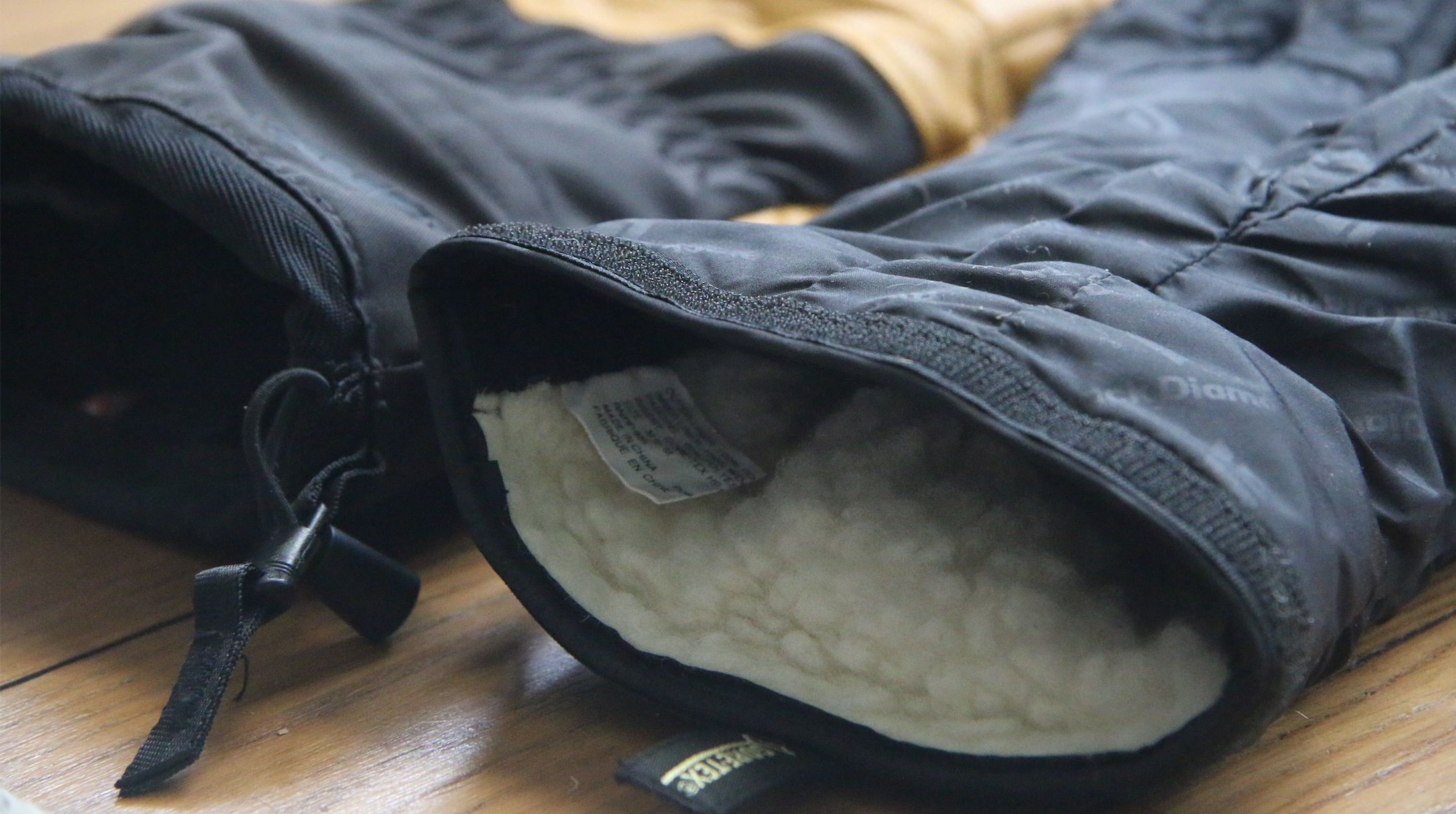 A liner with primaloft and teddy filling