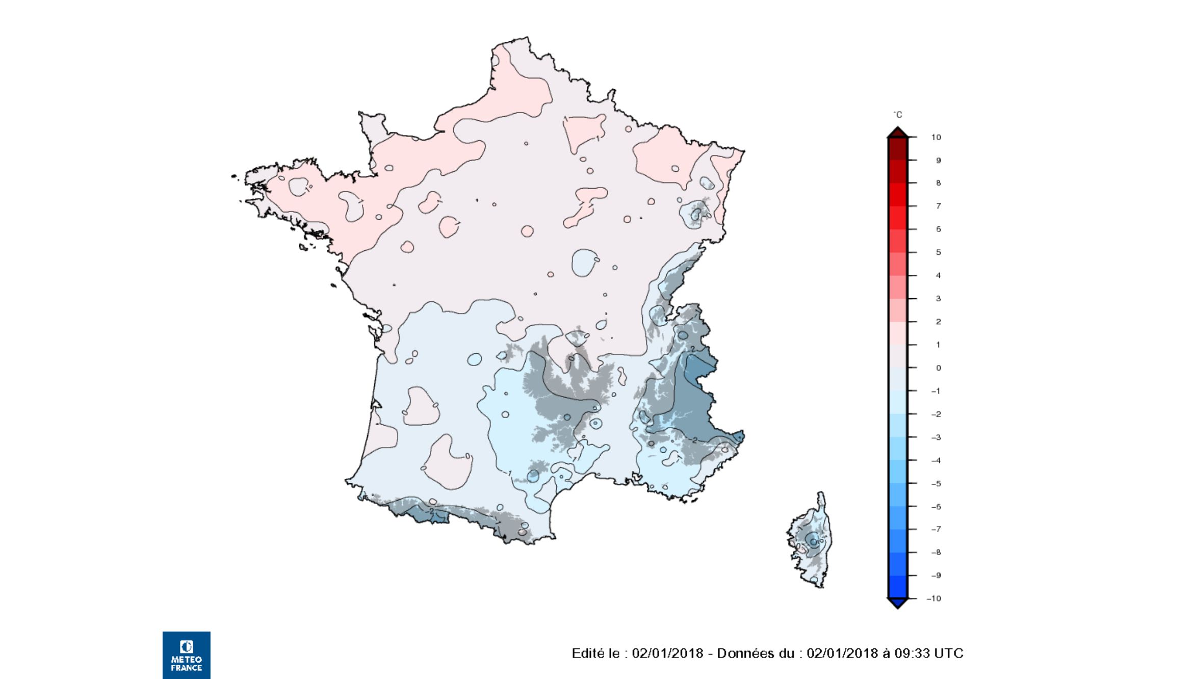 Colder than normal in the French Alps