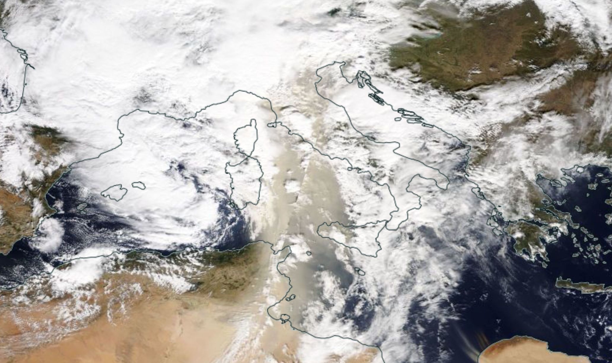 Sand on its way to the Alps