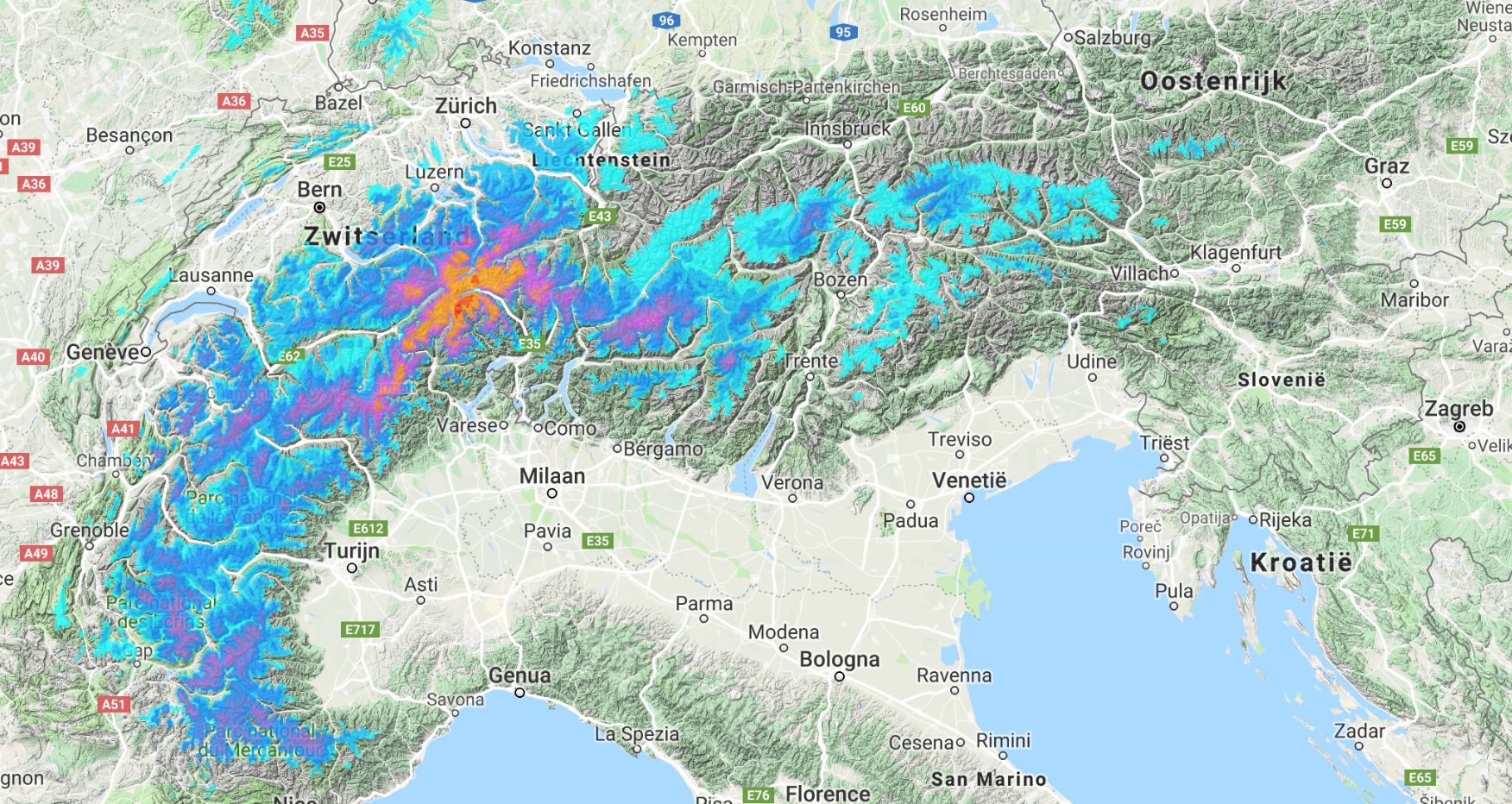 Expected snowfall till Wednesday just after lunch