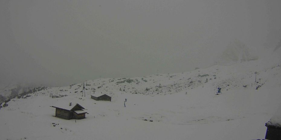 Hogerop in het skigebied Warth-Schröcken kan er vandaag boven de 2000 meter zo'n 20 centimeter verse sneeuw vallen