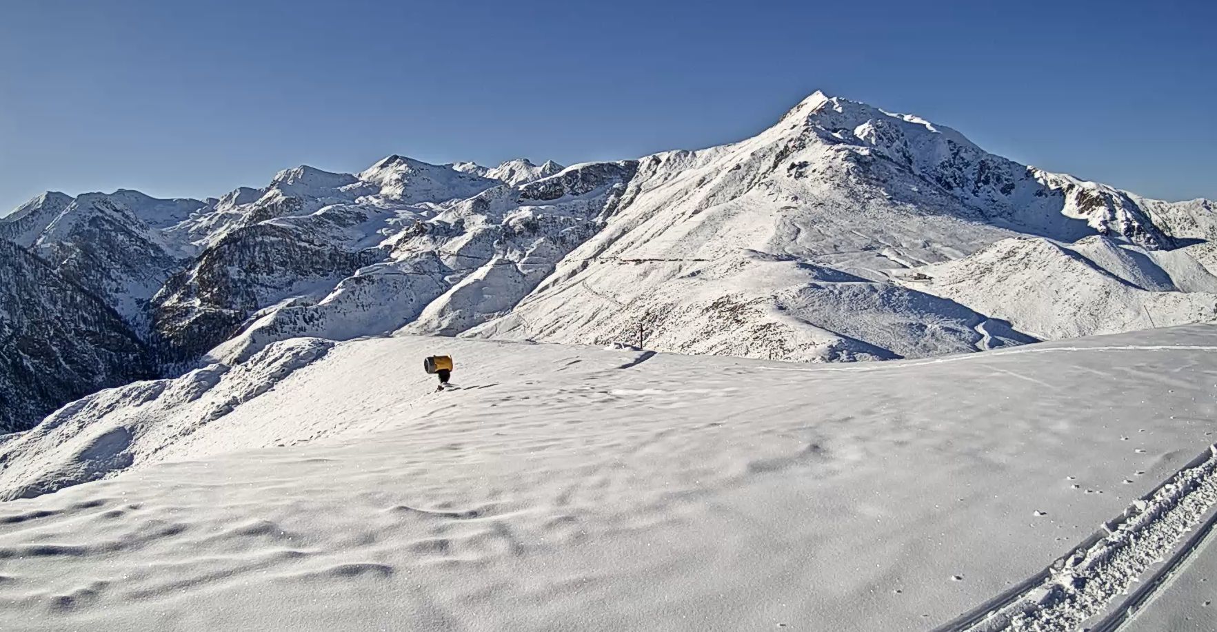 Na de verse sneeuw van afgelopen weekend kan Prato Nevoso in Piemonte weer een mooie laag sneeuw verwachten