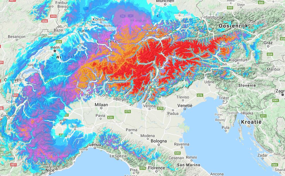 Sneeuwval dit weekend