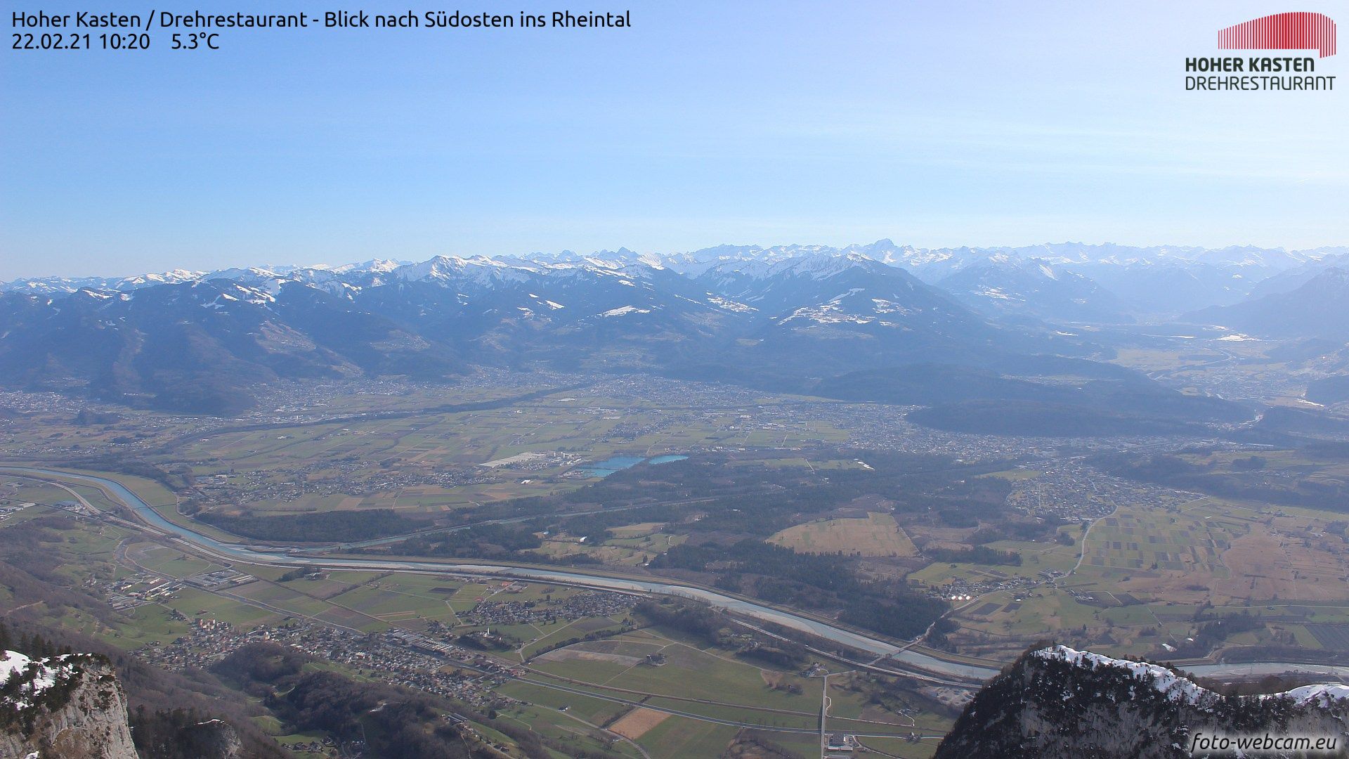 Spring in the Rhine Valley with temperatures above 20 degrees (photo-webcam.eu)