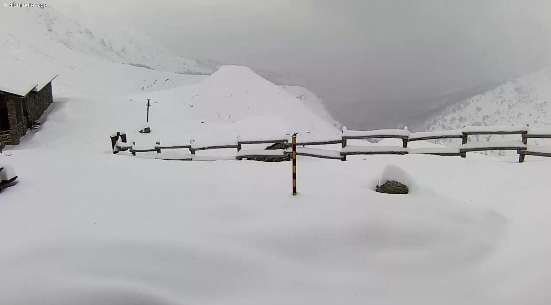 30 centimeter sneeuw net ten westen van Turijn (windy.com)
