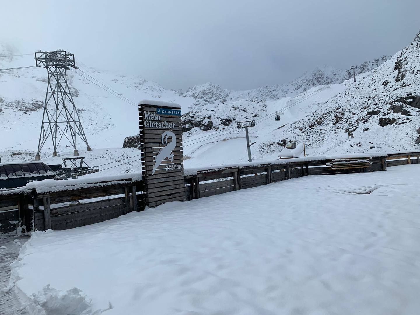 Kaunertaler Glacier. The lifts will open on the 25th of September. (FB Kaunertaler Gletscher)