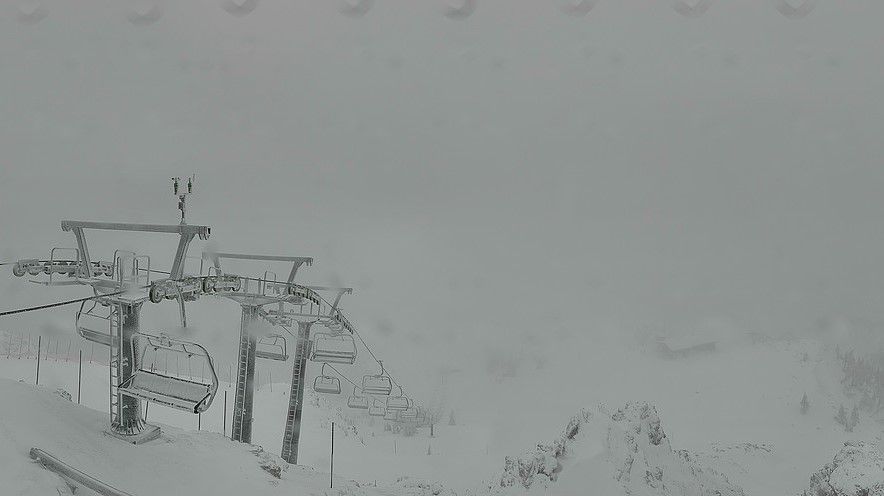 The snowfall in Nassfeld has started
