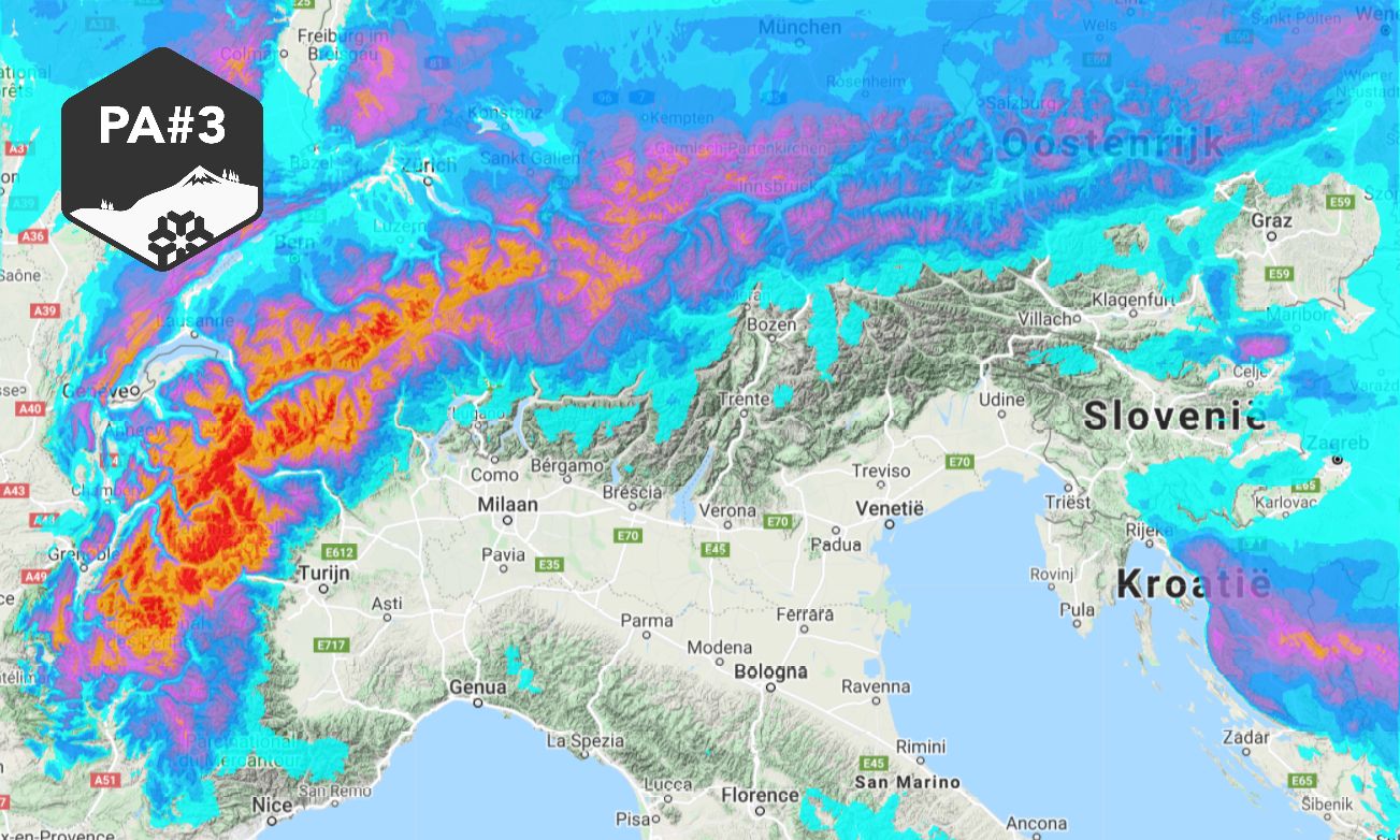 PA3 for the Northwest Alps, but how much snow can we expect?