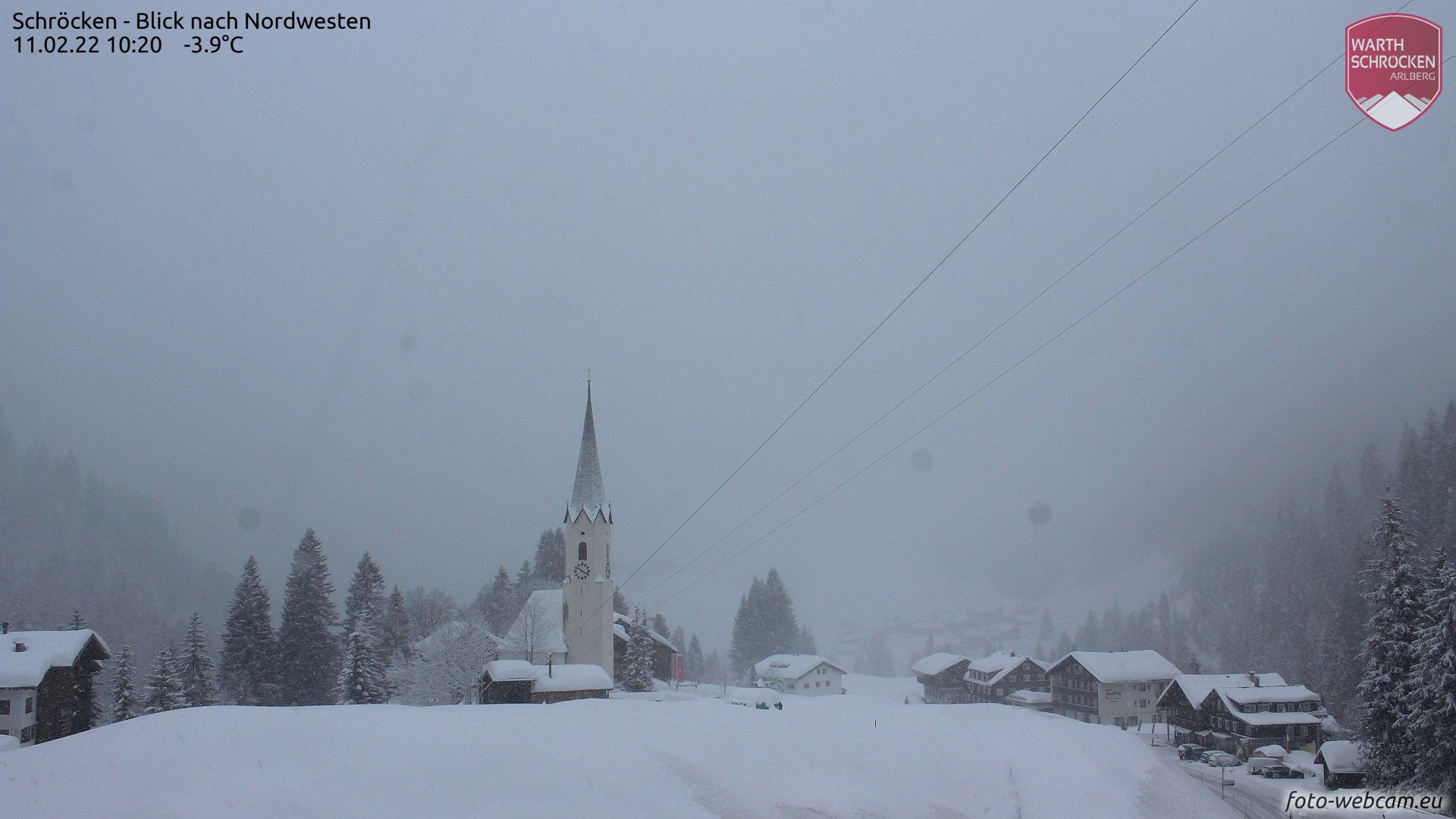 Wat verse sneeuw in Schröcken (foto-webcam.eu)