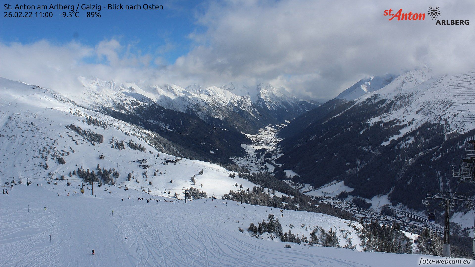 Some fresh snow in Sankt Anton am Arlberg (foto-webcam.eu)