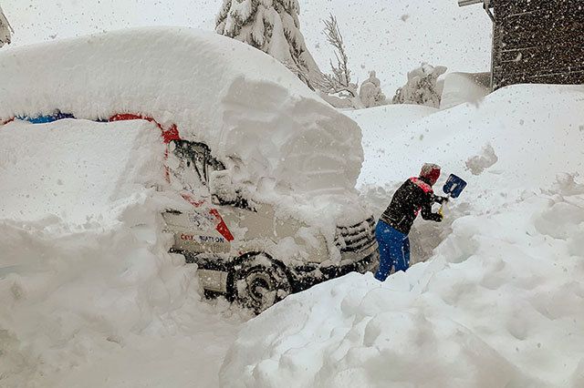Huge snowfall amounts after a Südstau (foto: Markus Angerer) Huge snowfall amounts after a Südstau (foto: Markus Angerer)