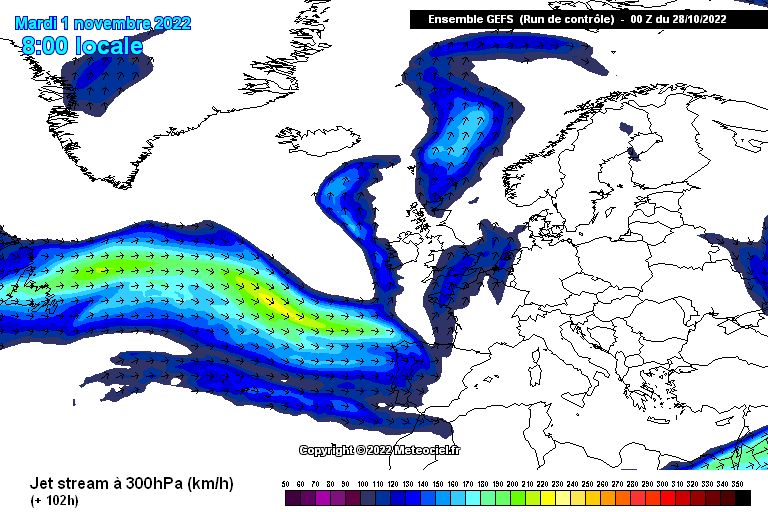 Next week, the jet stream is temporarily directed towards the Alps