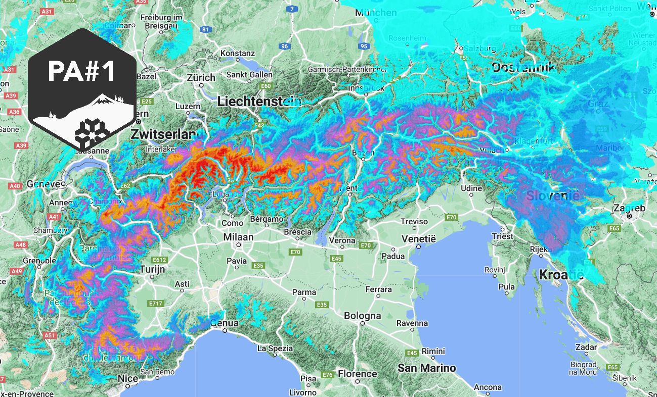 PA#1! A lot of snow for the southern Alps!