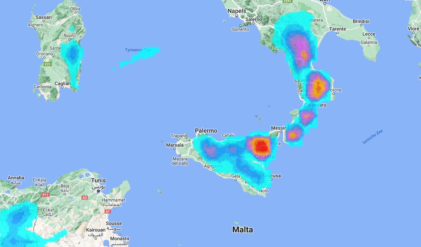 Lots of snow for southern Italy