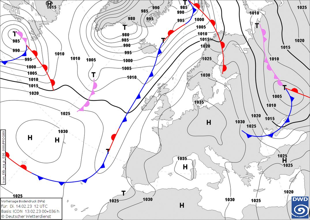 High-pressure weather dominates this week (wetter3.de, DWD)