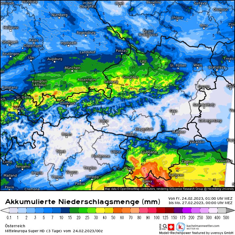and according to the Mitteleuropa Super HD model from kachelmannwetter.com