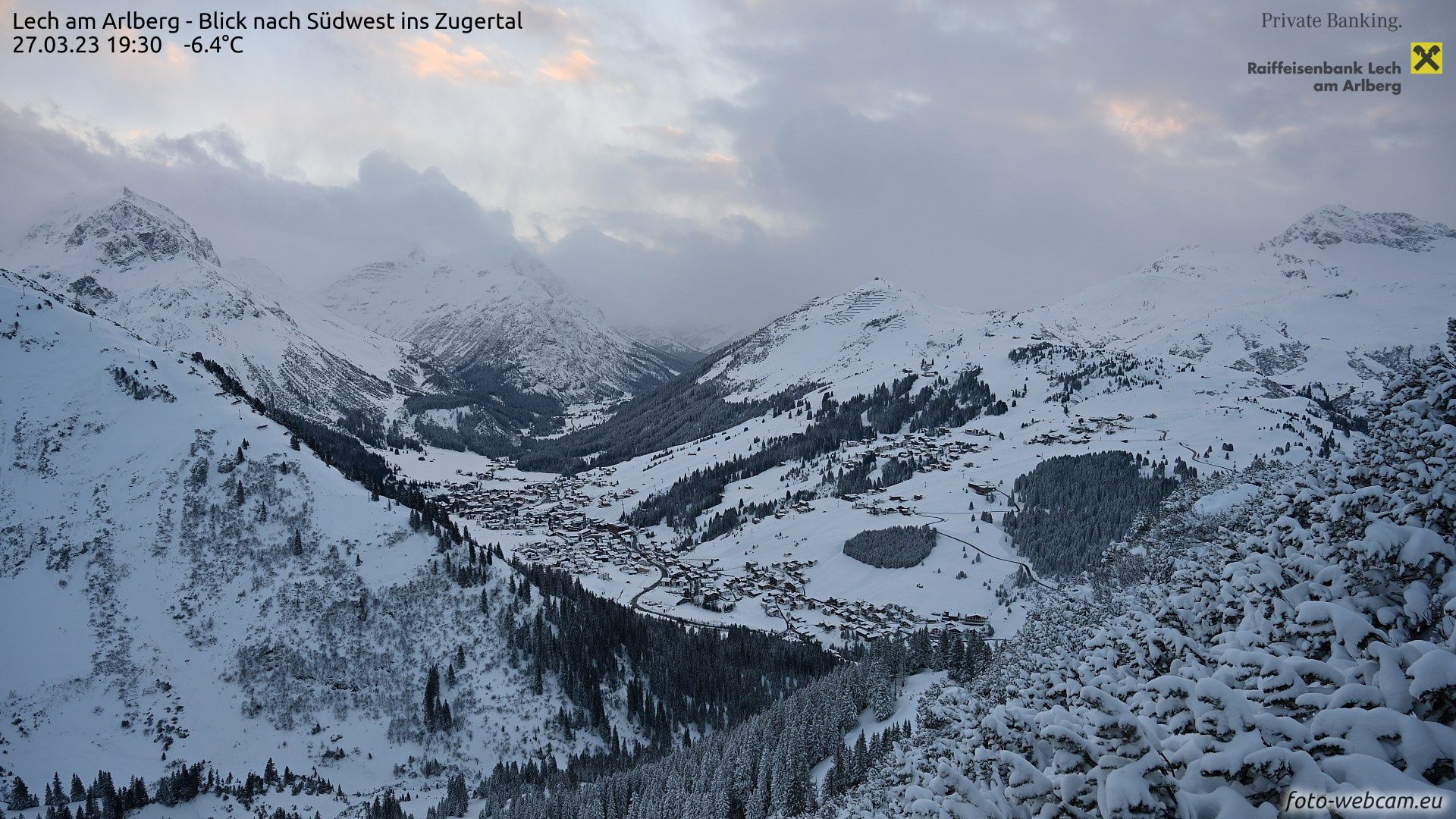 Winterwonderland in Lech (foto-webcam.eu)