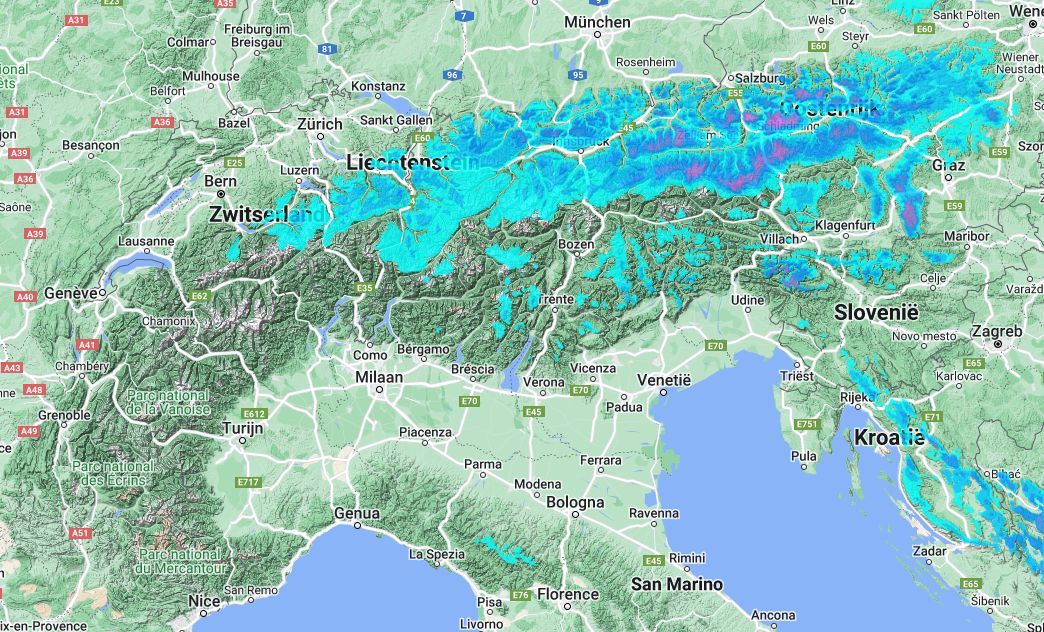 Snow during the weekend